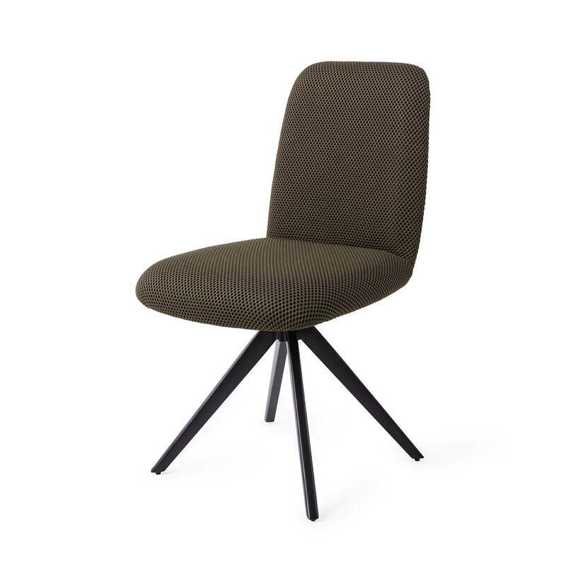 Jesper Home-collectie Taiwa Jungle Jewel Eetkamerstoel - turn  black