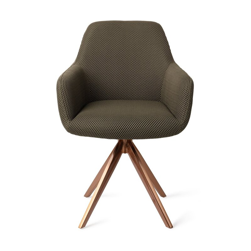 Jesper Home-collectie Hiroo Jungle Jewel Eetkamerstoel - turn  Rose
