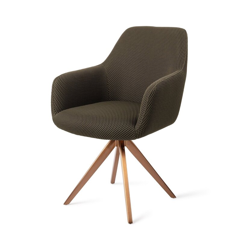 Jesper Home-collectie Hiroo Jungle Jewel Eetkamerstoel - turn  Rose