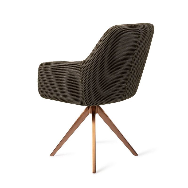 Jesper Home-collectie Hiroo Jungle Jewel Eetkamerstoel - turn  Rose