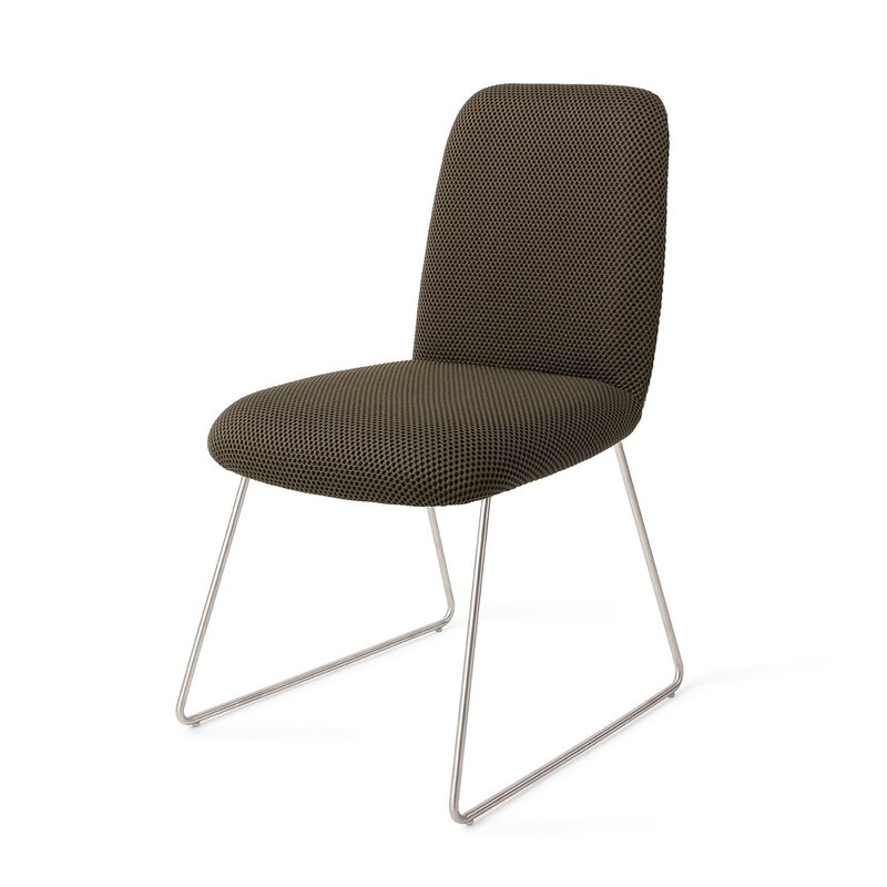 Jesper Home-collectie Taiwa Jungle Jewel Eetkamerstoel - Slide Steel