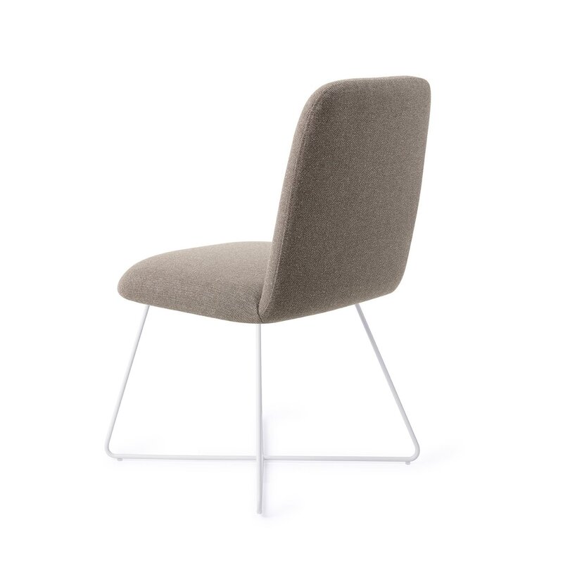 Jesper Home-collectie Taiwa Foggy Fusion Eetkamerstoel - Cross white