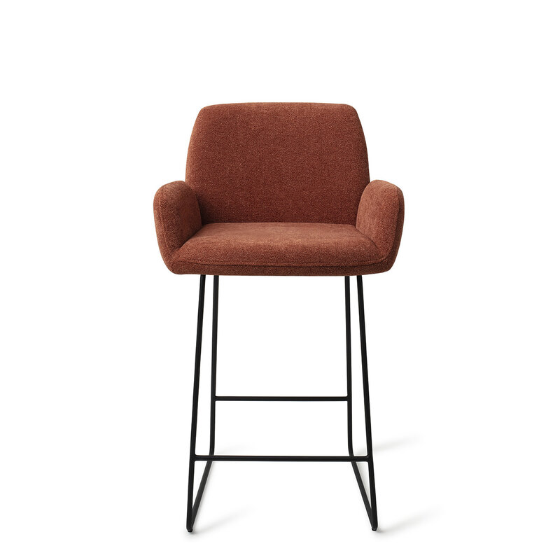 Jesper Home Misaki Cozy Copper Bar Stool - Slide black (L)