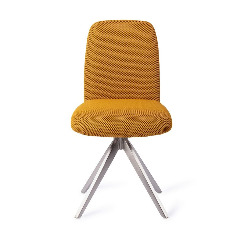 Jesper Home-collectie Taiwa Groovy Garam Eetkamerstoel - turn  Steel