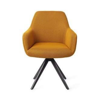 Jesper Home Hiroo Groovy Garam Eetkamerstoel - turn  black