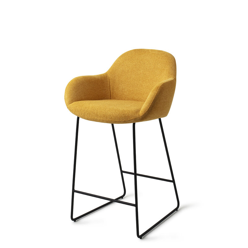 Jesper Home-collectie Kushi Sweet Corn Barkruk - Slide black (L)
