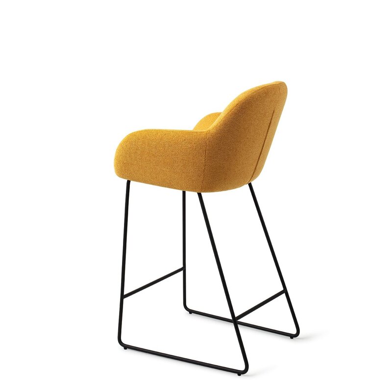Jesper Home-collectie Kushi Sweet Corn Barkruk - Slide black (L)