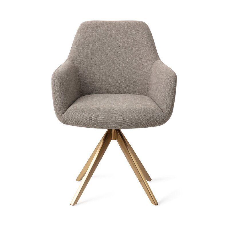 Jesper Home Hiroo Foggy Fusion Eetkamerstoel - turn  Gold