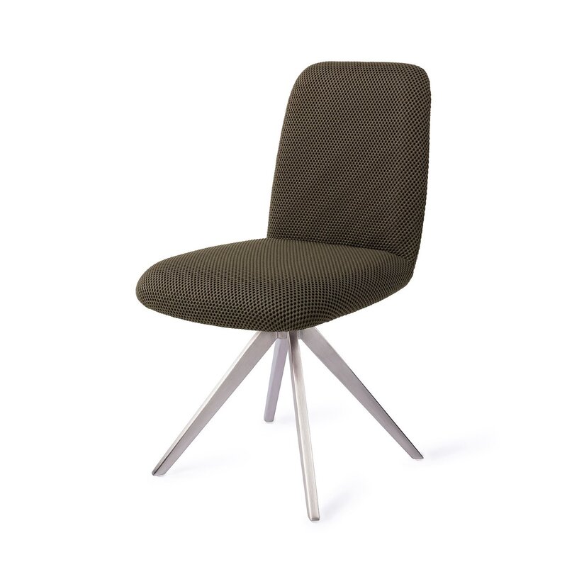 Jesper Home-collectie Taiwa Jungle Jewel Eetkamerstoel - turn  Steel