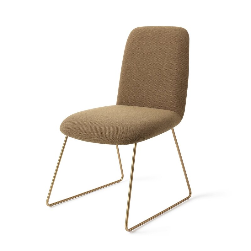 Jesper Home Taiwa Willow Dining Chair - Slide Gold