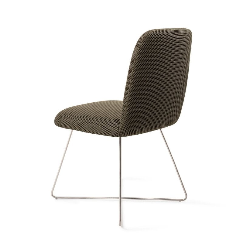 Jesper Home Taiwa Jungle Jewel Eetkamerstoel - Cross Steel