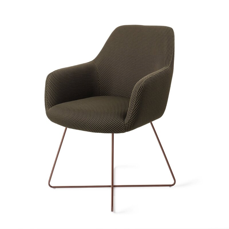 Jesper Home-collectie Hiroo Jungle Jewel Eetkamerstoel - Cross Rose