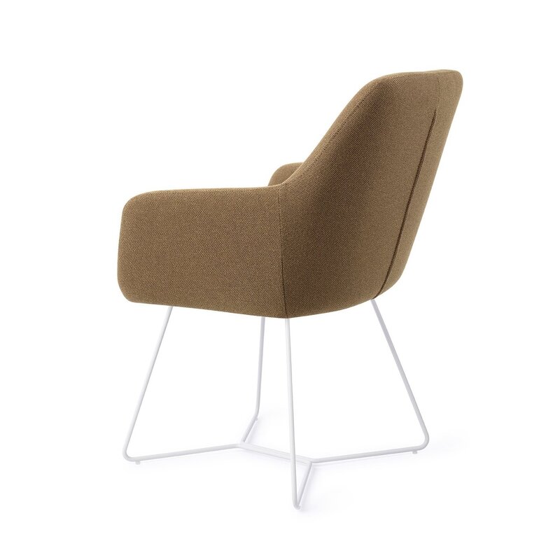Jesper Home Hiroo Willow Eetkamerstoel - Beehive white
