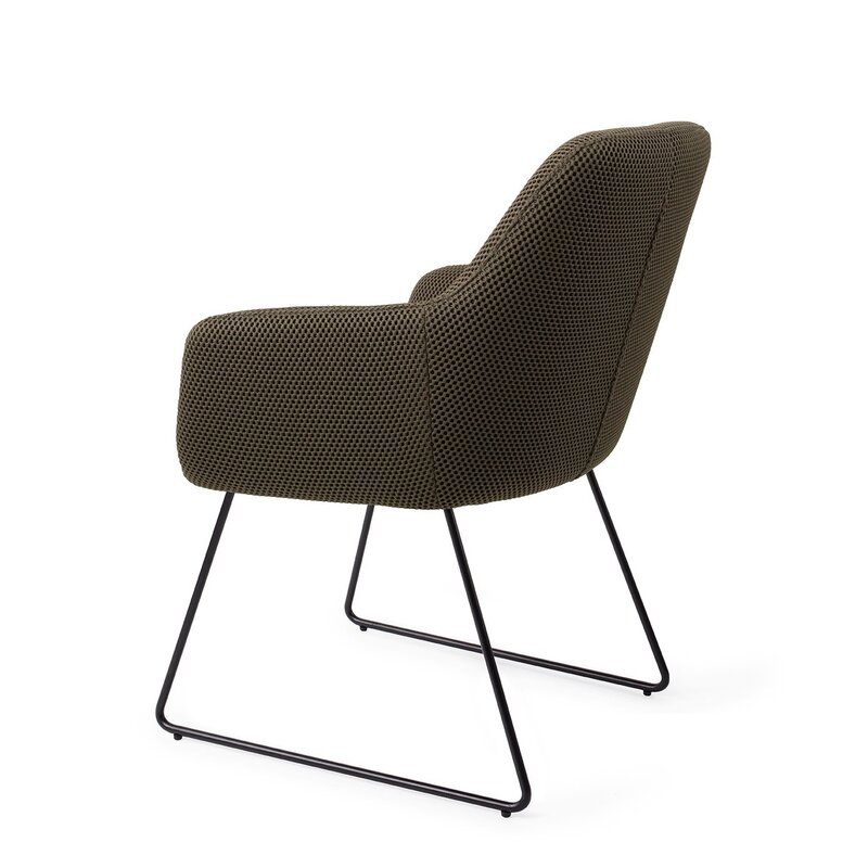 Jesper Home Hiroo Jungle Jewel Eetkamerstoel - Slide black