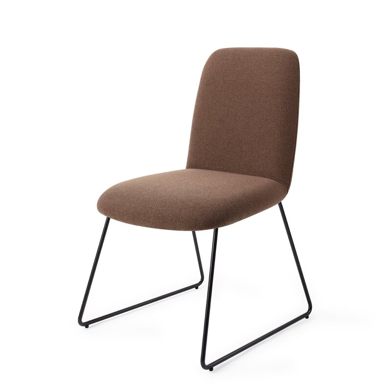 Jesper Home-collectie Taiwa Rustieke Rogge Eetkamerstoel - Slide black