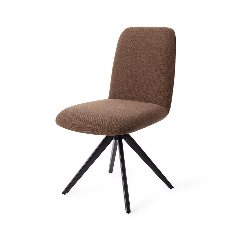 Jesper Home-collectie Taiwa Rustic Rye Eetkamerstoel - turn  black