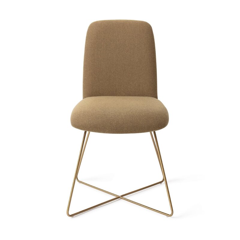 Jesper Home Taiwa Willow Dining Chair - Cross Gold