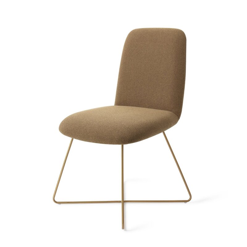 Jesper Home-collectie Taiwa Willow Eetkamerstoel - Cross Gold