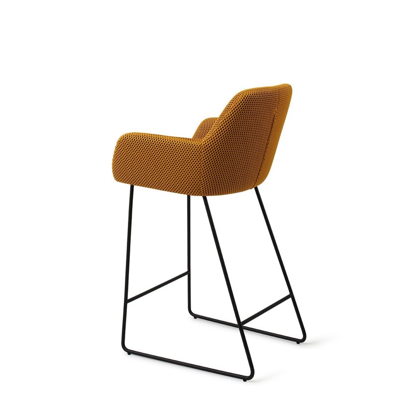 Jesper Home-collectie Hiroo Groovy Garam Barkruk - Slide black (L)