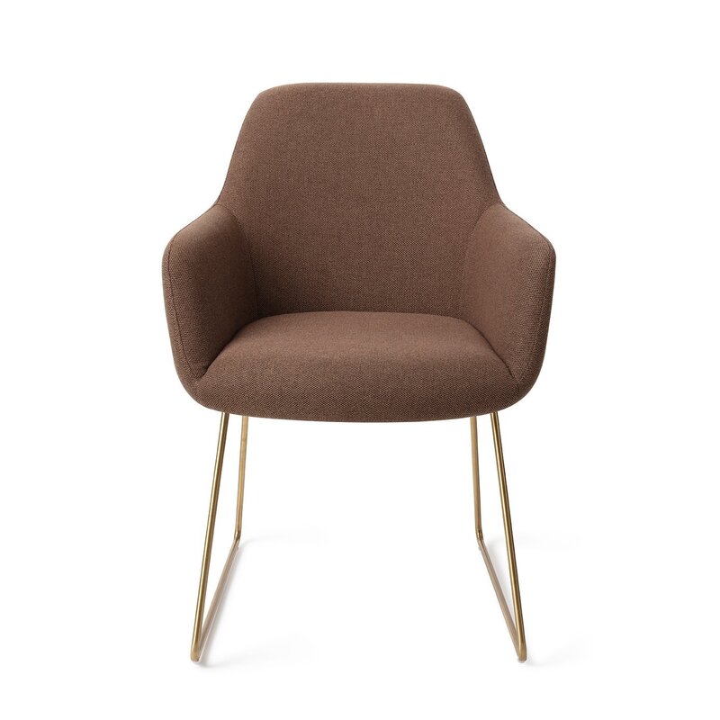 Jesper Home Hiroo Rustic Rye Dining Chair - Slide Gold
