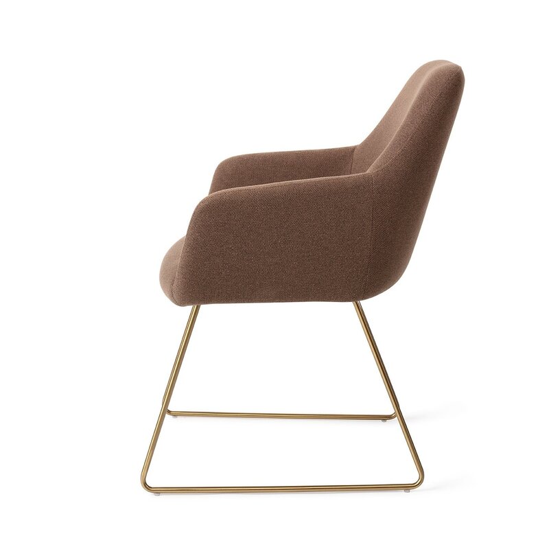 Jesper Home Hiroo Rustic Rye Dining Chair - Slide Gold