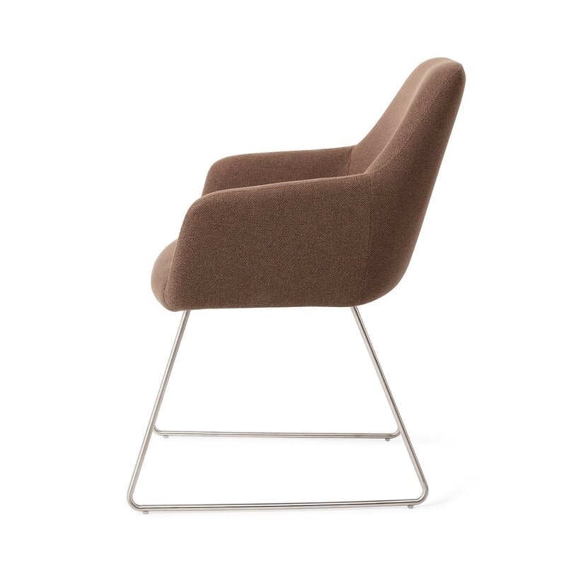 Jesper Home Hiroo Rustic Rye Dining Chair - Slidesteel