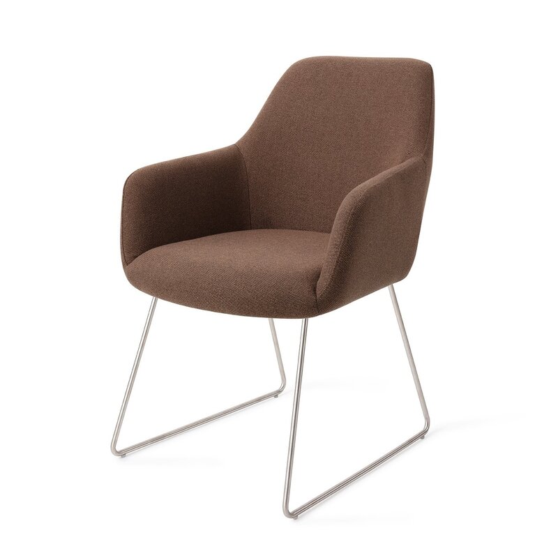 Jesper Home Hiroo Rustic Rye Dining Chair - Slidesteel