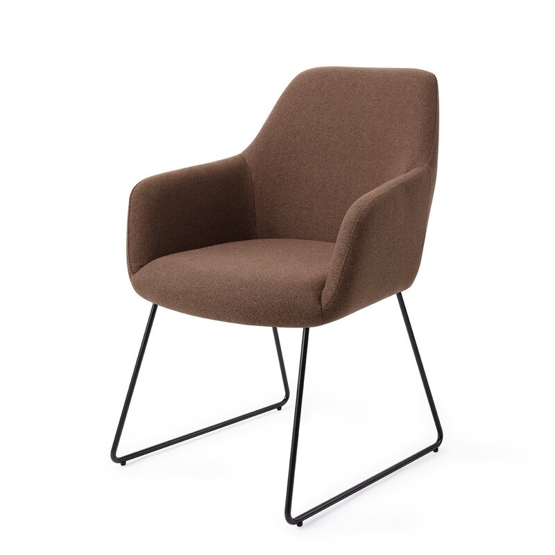 Jesper Home Hiroo Rustic Rye Eetkamerstoel - Slide black