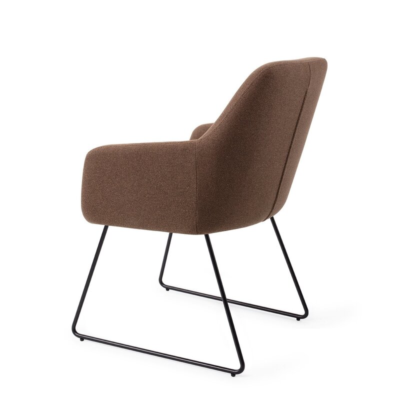 Jesper Home Hiroo Rustic Rye Eetkamerstoel - Slide black