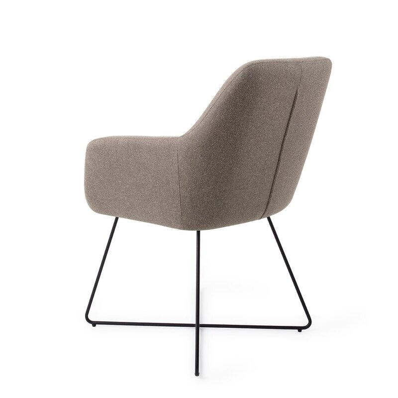 Jesper Home Hiroo Mistige Fusie Eetkamerstoel - cross black