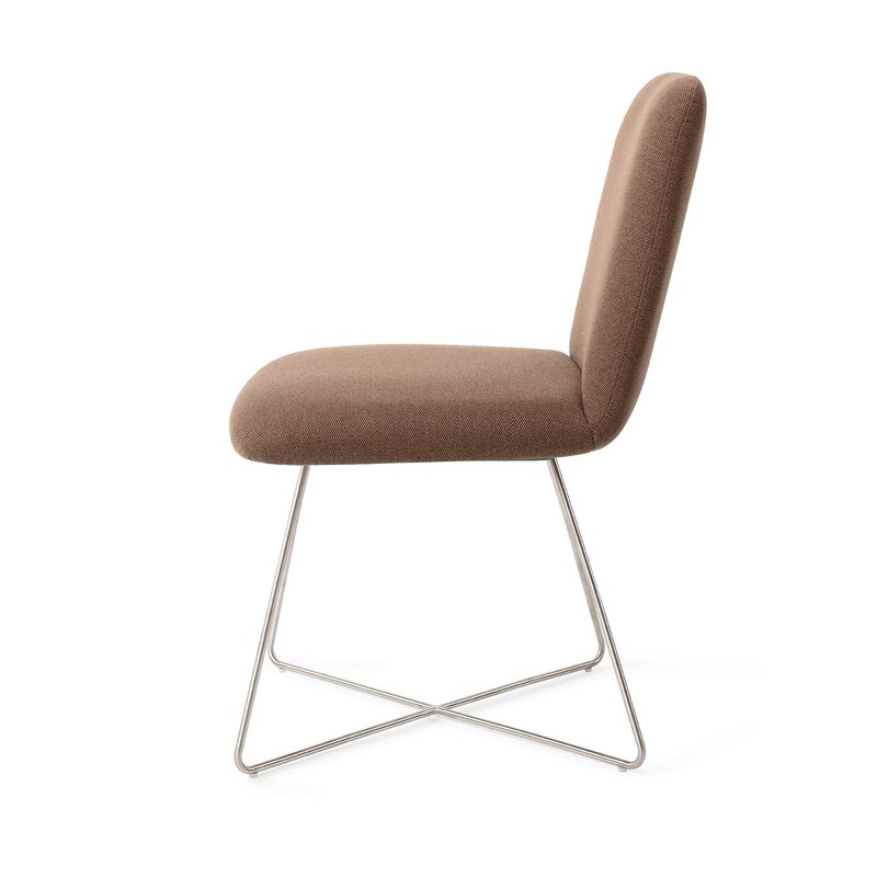 Jesper Home-collectie Taiwa Rustieke Rogge Eetkamerstoel - crossvormig steel