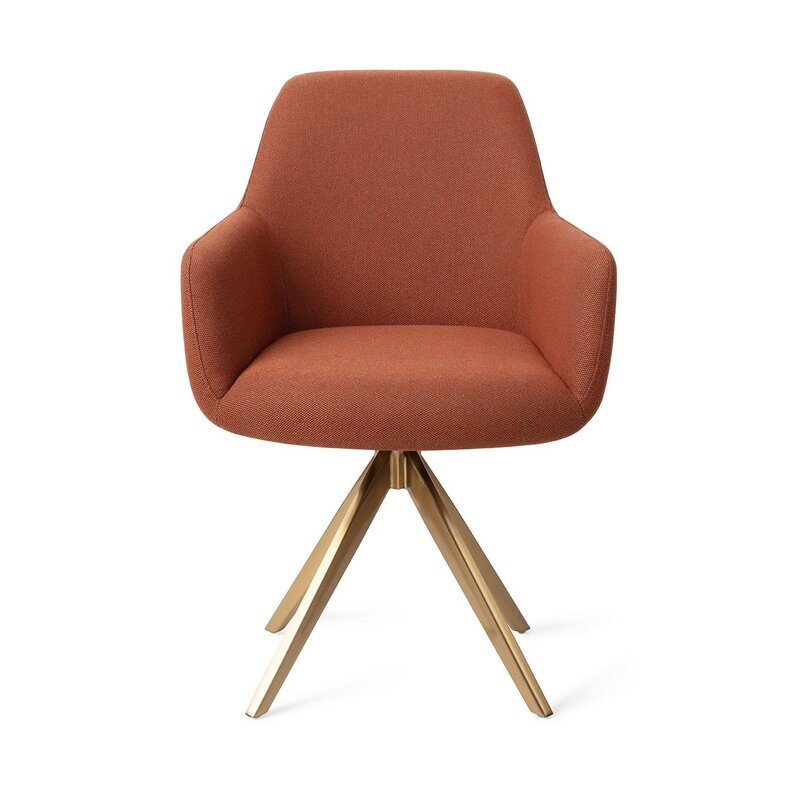 Jesper Home-collectie Hiroo Hearth Harmony Eetkamerstoel - Cross gold