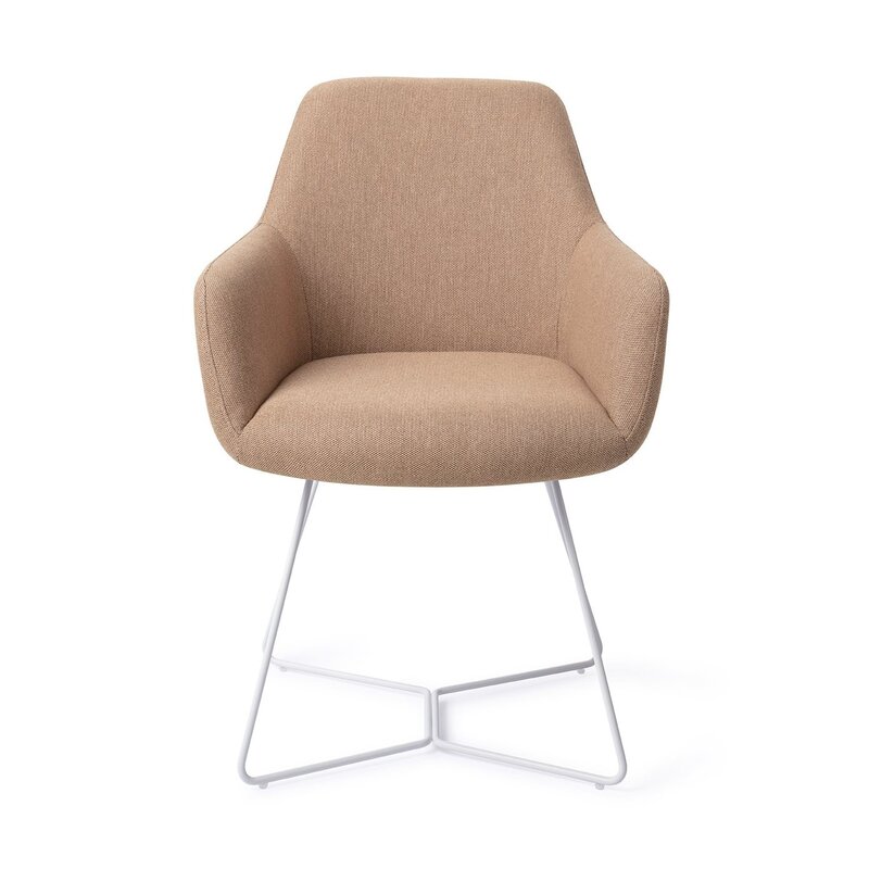 Jesper Home Hiroo Whisper Wheat Eetkamerstoel - Beehive white