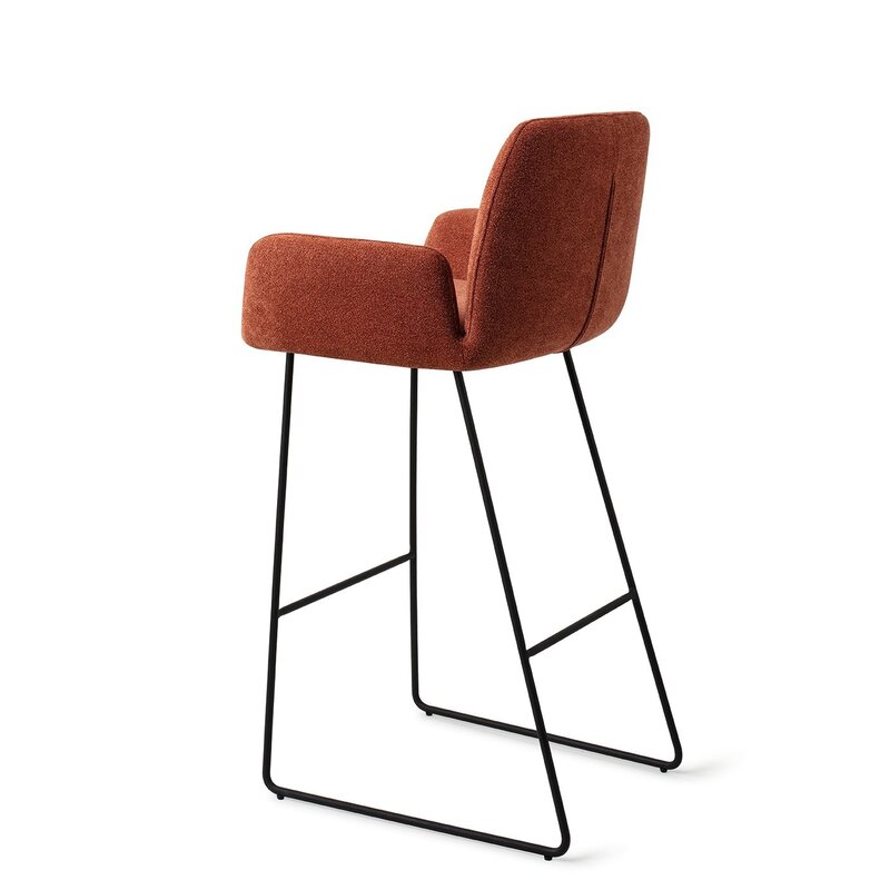 Jesper Home Misaki Cosy copper Barkruk - Slide black (H)