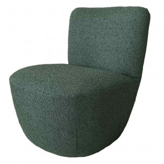 OPJET Fauteuil Eve Boucle Donkergroen