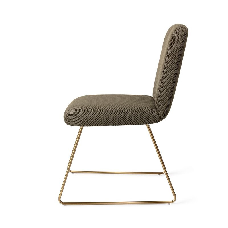 Jesper Home-collectie Taiwa Jungle Jewel Eetkamerstoel - Slide Goud