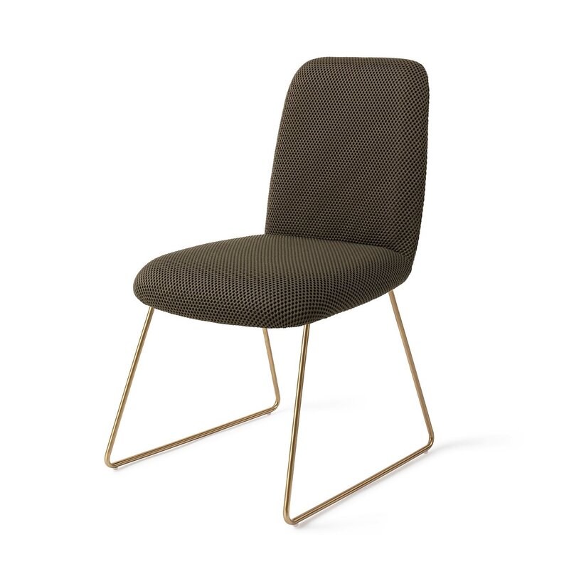 Jesper Home-collectie Taiwa Jungle Jewel Eetkamerstoel - Slide Goud
