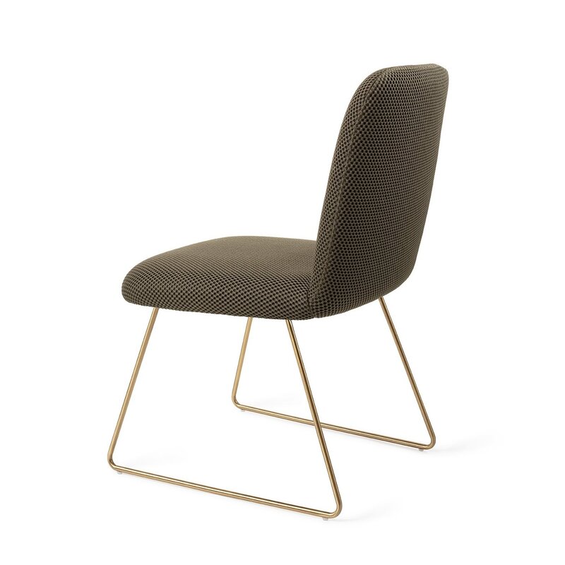 Jesper Home-collectie Taiwa Jungle Jewel Eetkamerstoel - Slide Goud