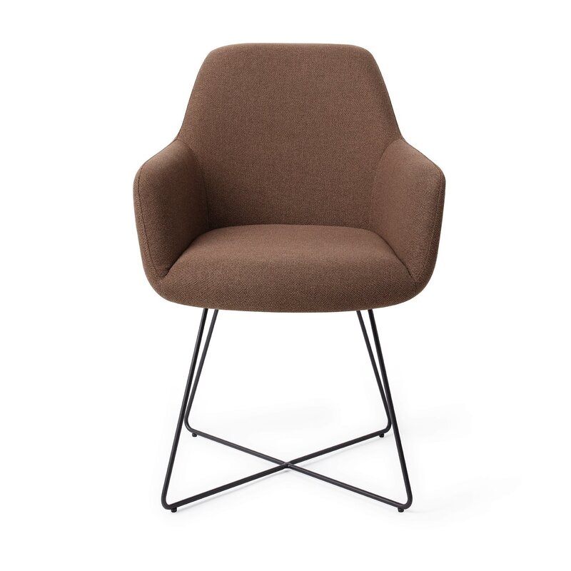 Jesper Home-collectie Hiroo Rustieke Rogge Eetkamerstoel - cross black