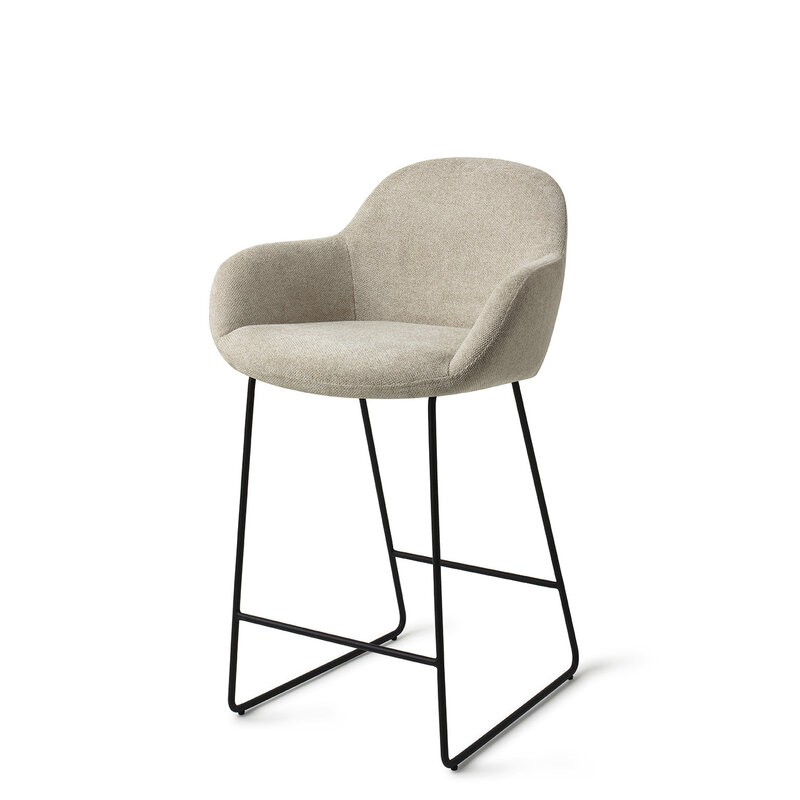 Jesper Home Kushi Barkruk Ivory Ivy - Slide black (L)