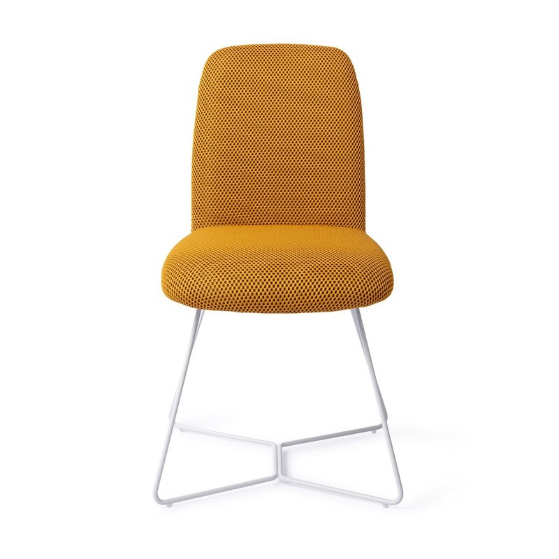 Jesper Home Taiwa Groovy Garam Eetkamerstoel - Beehive whiteTaiwa Groovy Garam Eetkamerstoel - Beehive white