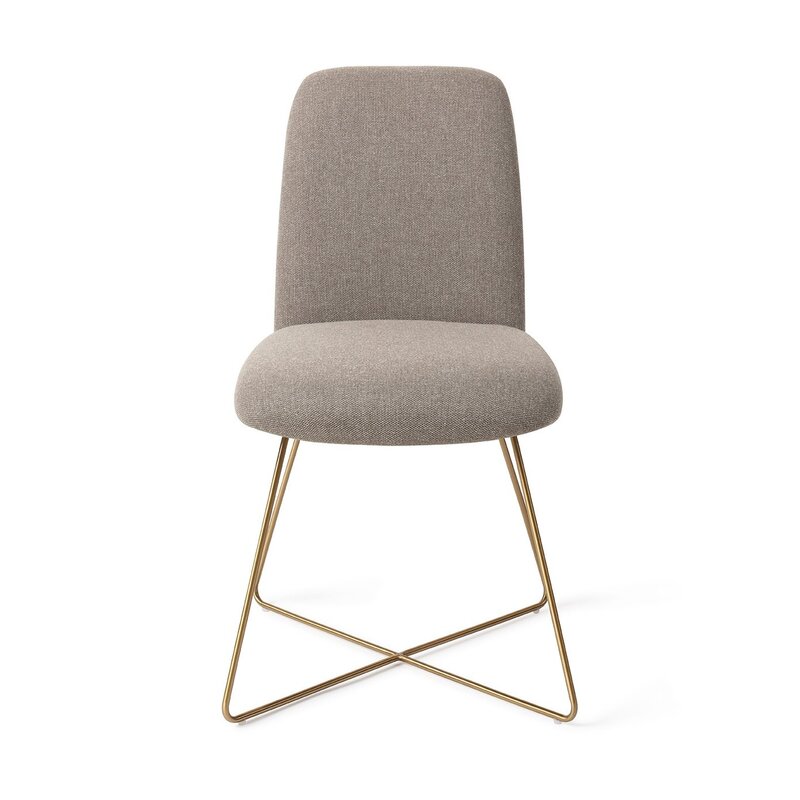 Jesper Home-collectie Taiwa Foggy Fusion Eetkamerstoel - Cross Gold
