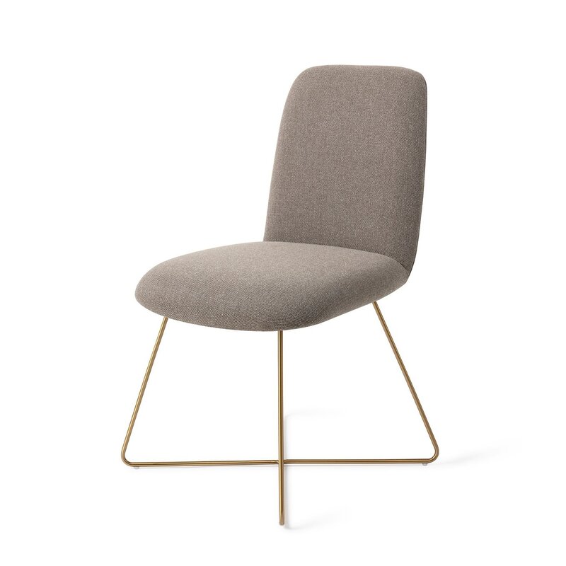 Jesper Home-collectie Taiwa Foggy Fusion Eetkamerstoel - Cross Gold