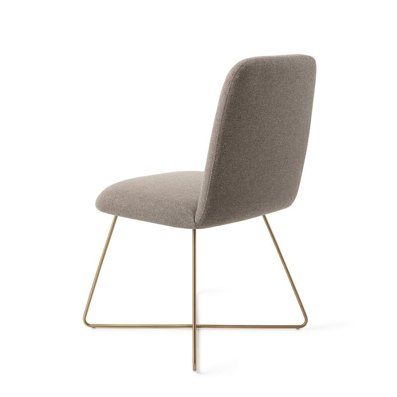 Jesper Home-collectie Taiwa Foggy Fusion Eetkamerstoel - Cross Gold