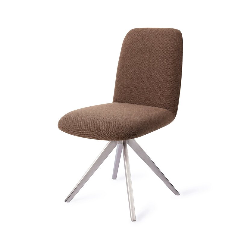 Jesper Home Taiwa Rustic Rye Dining Chair - with swivel mechanism stem