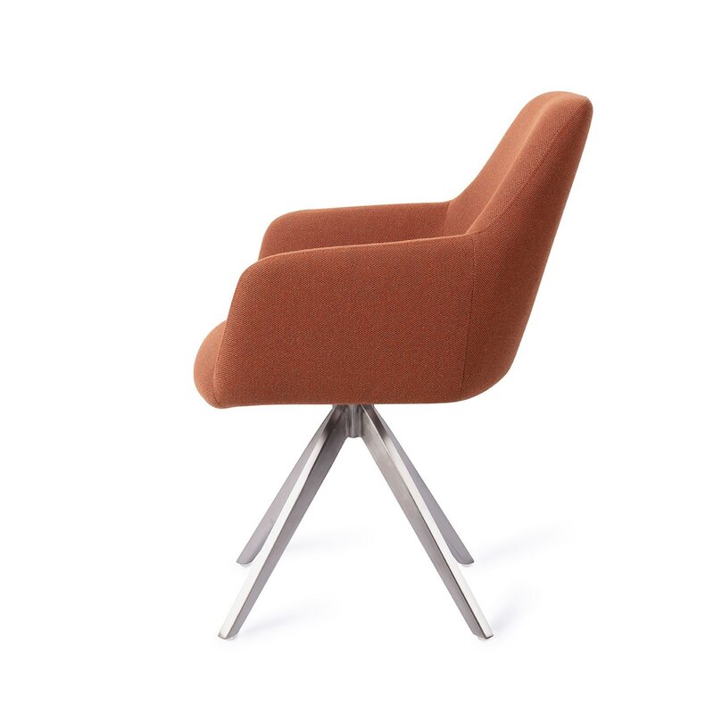 Jesper Home-collectie Hiroo Hearth Harmony Eetkamerstoel - turn  Steel