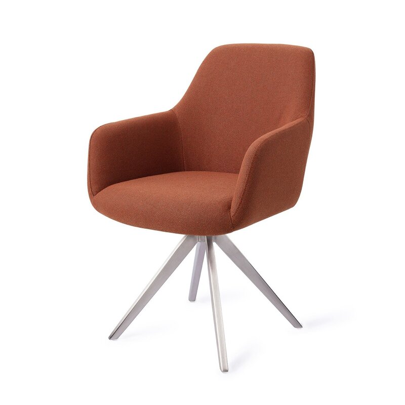 Jesper Home-collectie Hiroo Hearth Harmony Eetkamerstoel - turn  Steel