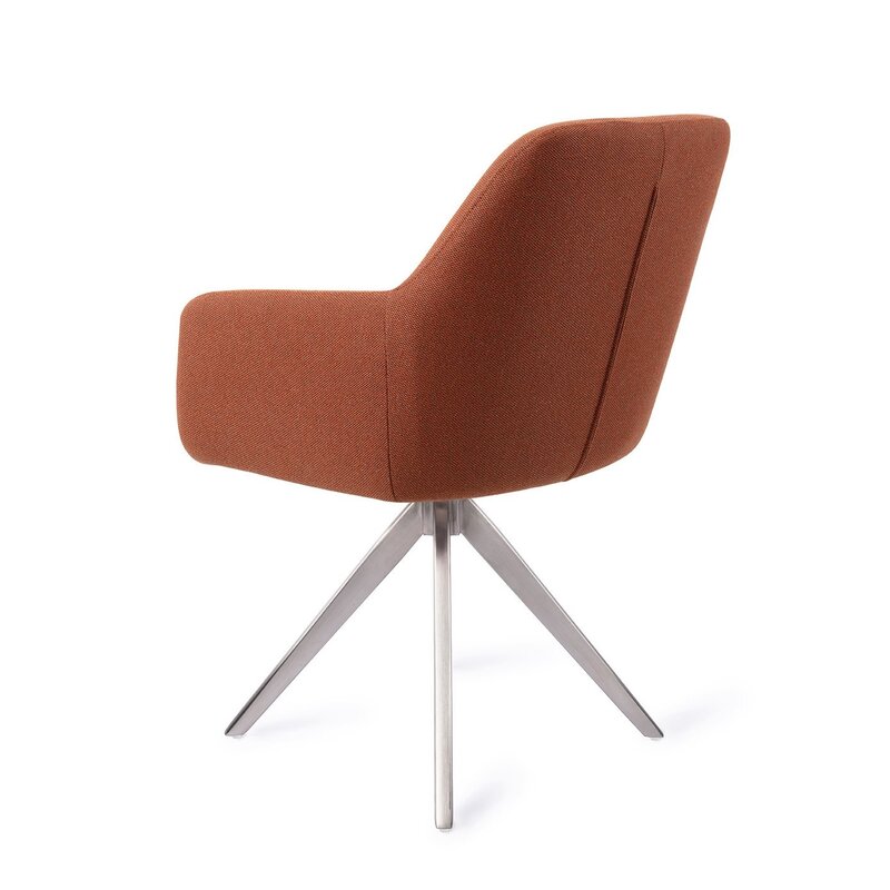 Jesper Home-collectie Hiroo Hearth Harmony Eetkamerstoel - turn  Steel