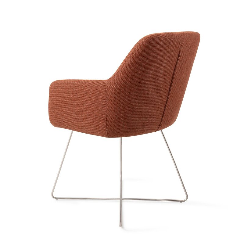 Jesper Home-collectie Hiroo Hearth Harmony Eetkamerstoel - Cross steel