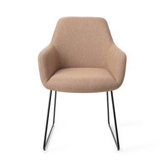 Jesper Home Hiroo Whisper Wheat Eetkamerstoel - Slide black